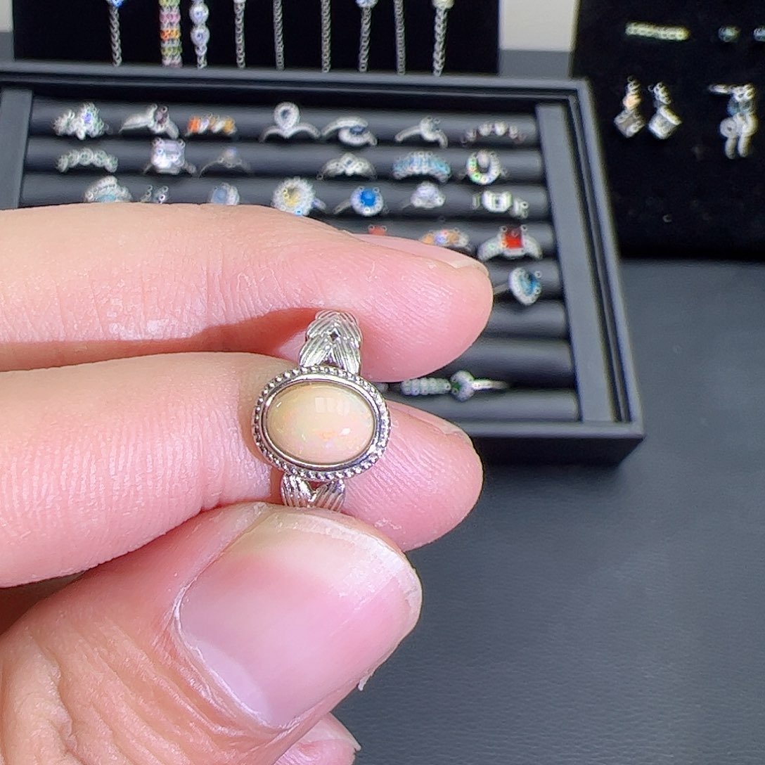 紫晶珠宝半成品银S925镶嵌