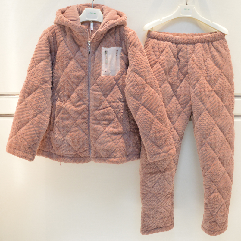 妮可雅品牌睡衣女士冬家居服21595