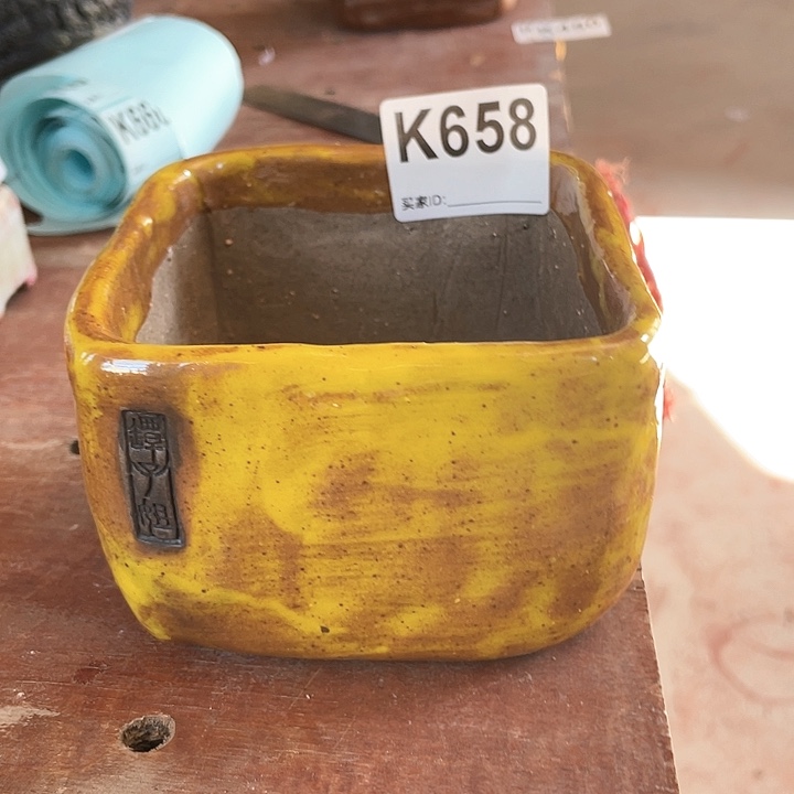 紫砂花盆新款方盆 内口10