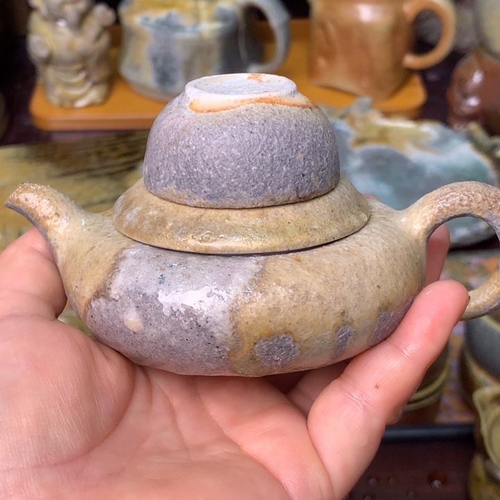 茶壶紫砂纯自然高温无釉裸柴烧100