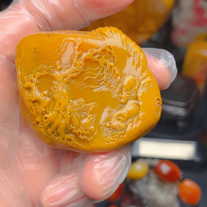田黄石今****c昌化田黄精品把件