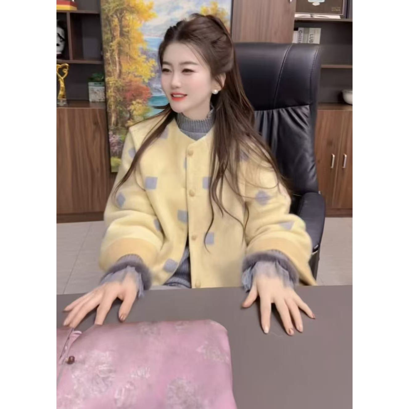 『浪漫香草H』设计显瘦百搭时尚外套5221