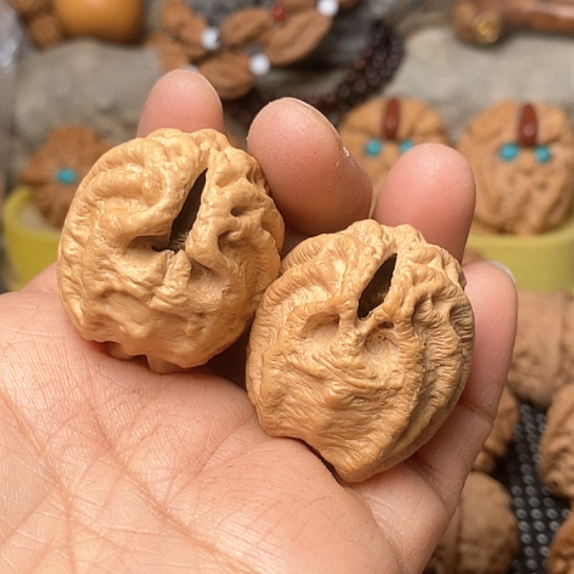 【闪购商品】文玩核桃把件3.0鬼脸