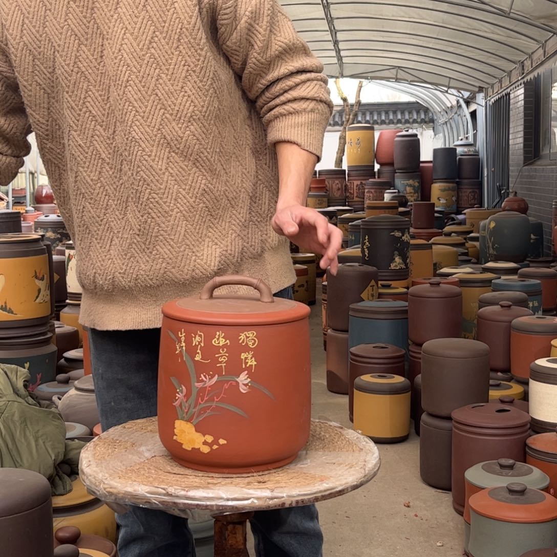 紫砂茶叶罐8 饼茶叶罐