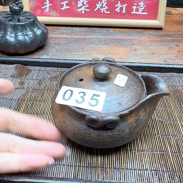 纯手工制作粗陶茶具