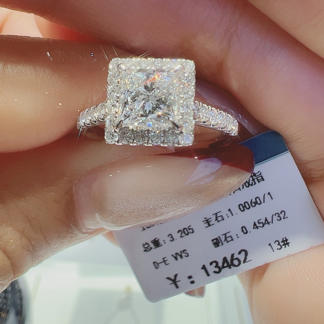 实验室培育钻石18K金镶嵌1.006ct13