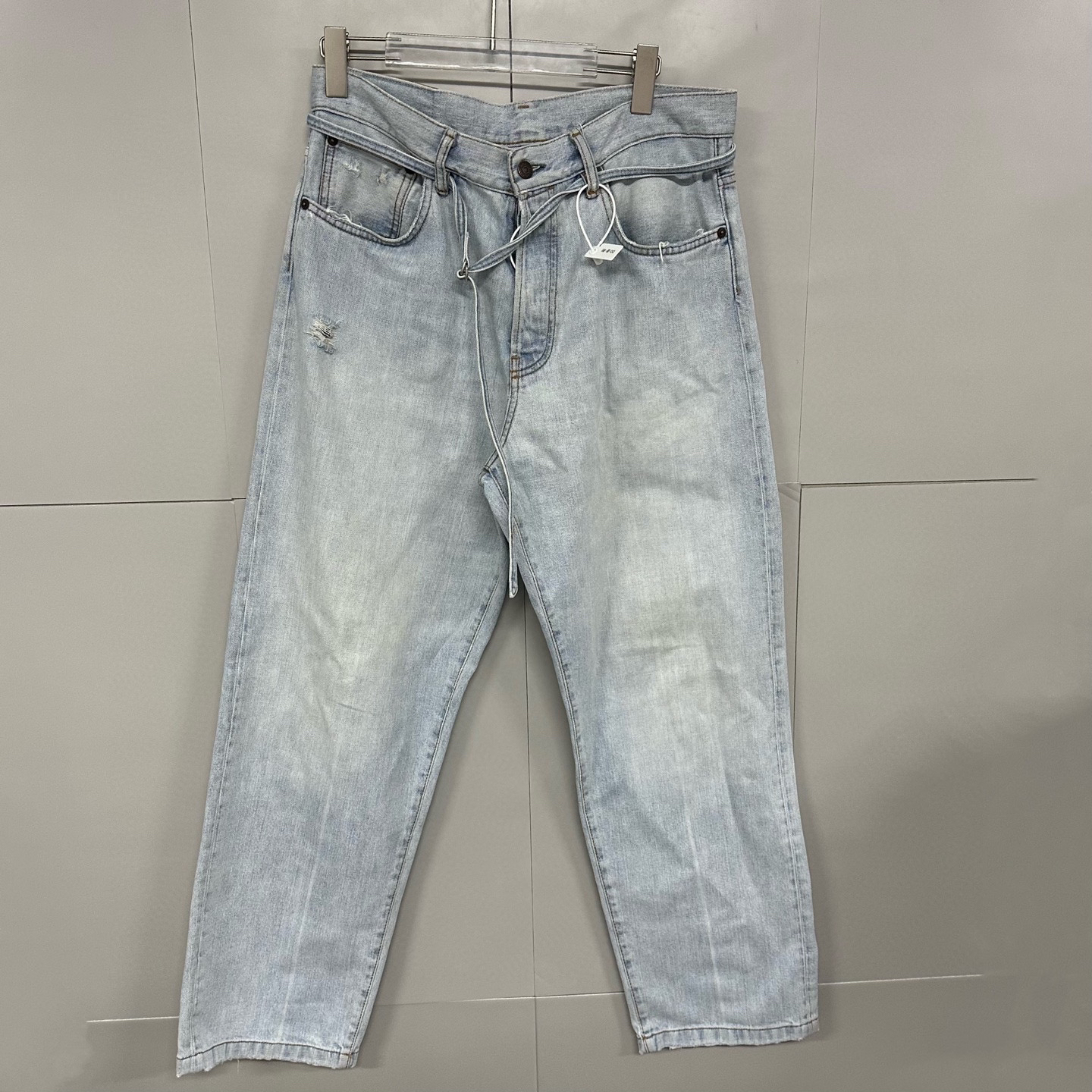 99新 AcneStudios 1991 toj阔腿破坏牛仔裤 30码 D19892