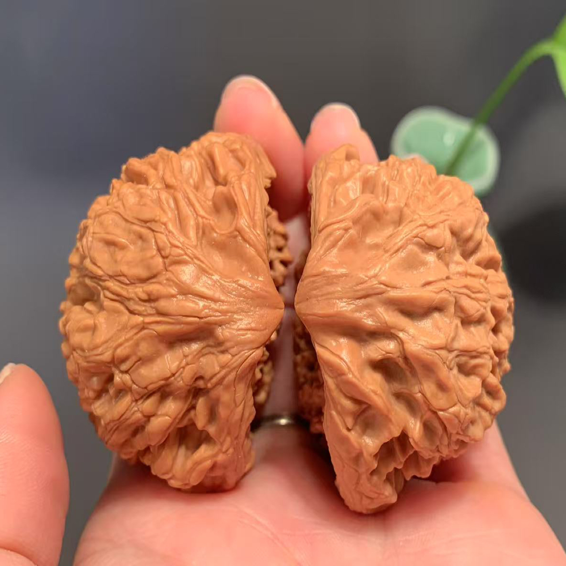 蛇头官帽文玩核桃男士把玩手把件精品涞水收藏三棱四棱