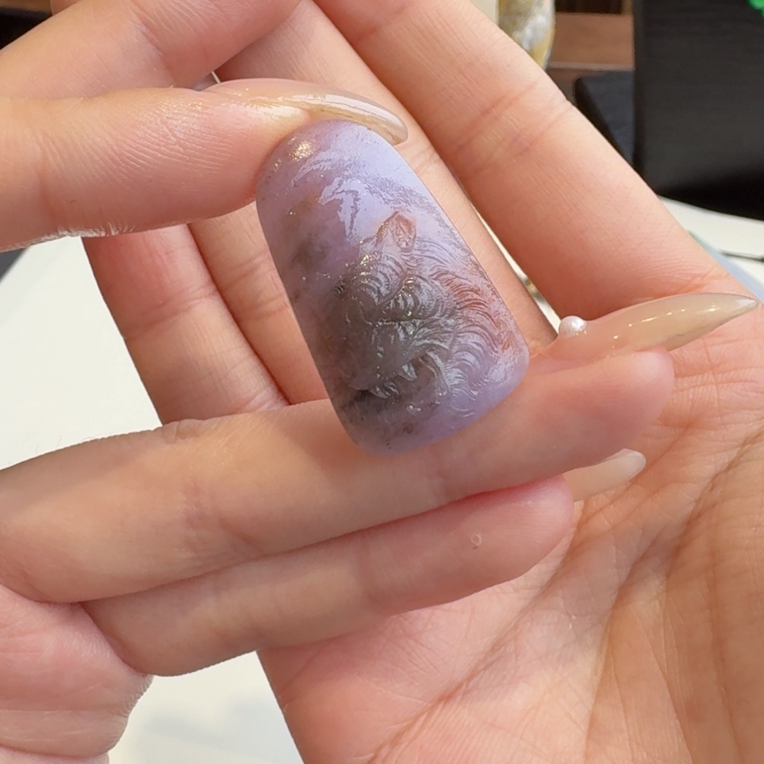 定制翡翠未镶嵌爵三彩猛虎