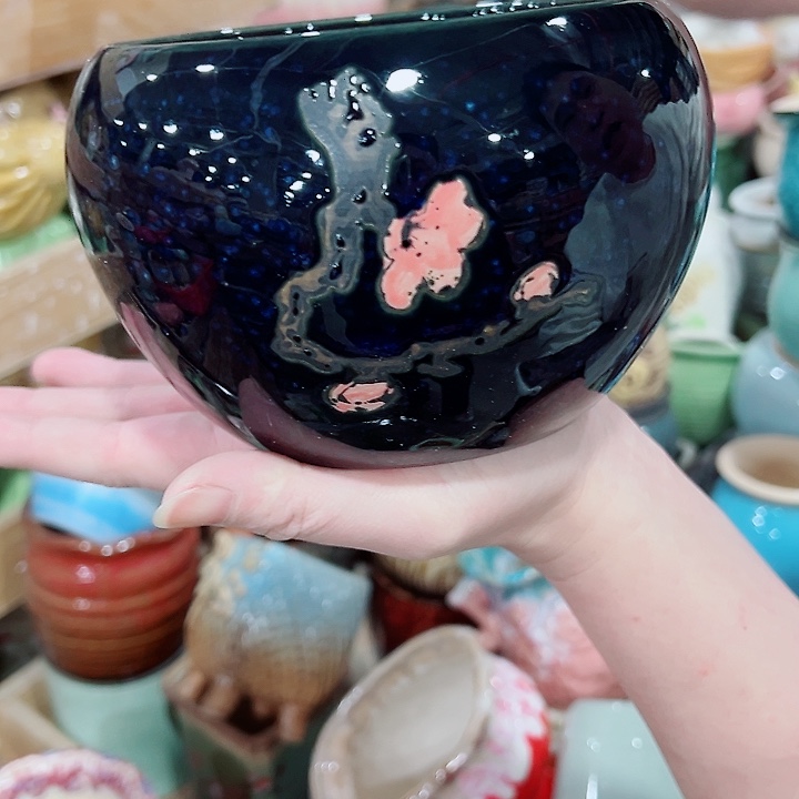 有孔，凑单福利满10元发货陶瓷多肉花盆！