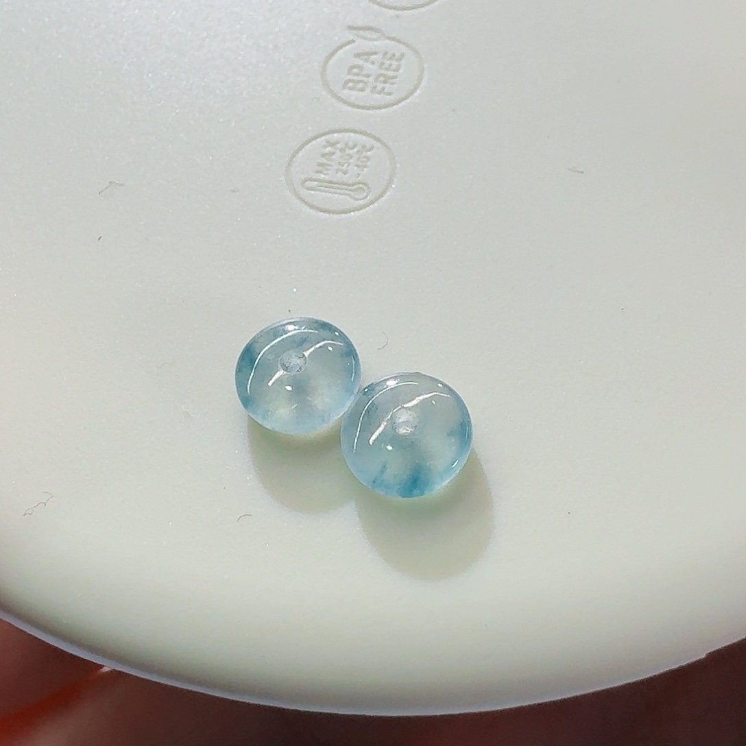 定制翡翠未镶嵌Z*e平安扣一对买断价