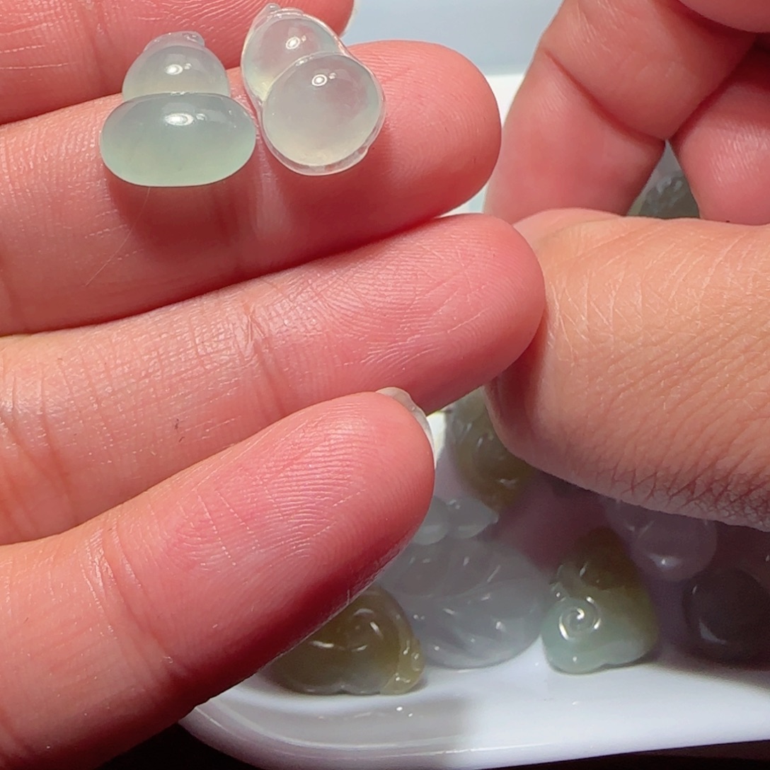 東***氵定制翡翠未镶嵌天然翡翠福如