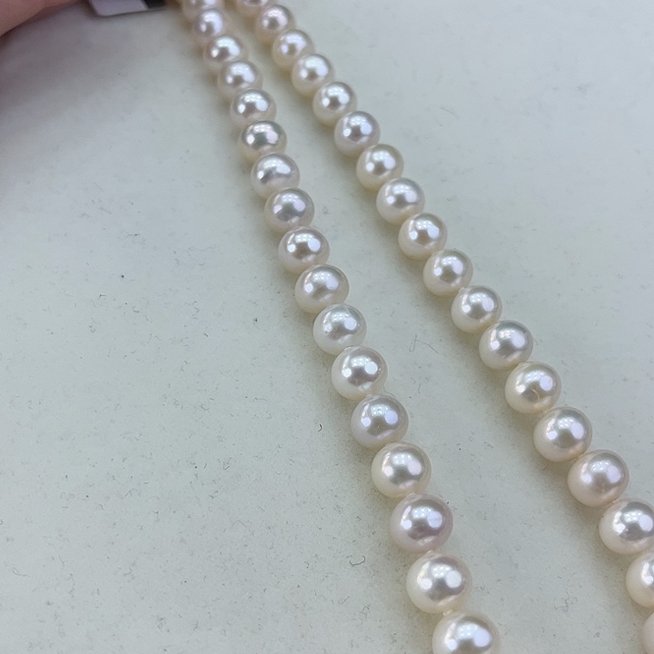 淡水珍珠颈饰银S925镶嵌卡9炫彩高品