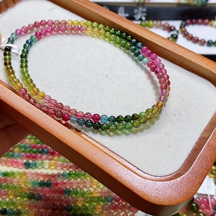 碧玺手链未镶嵌碧玺手链4.7毫米