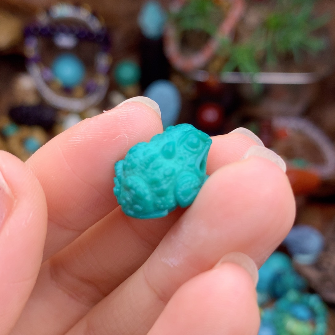 绿松石珠宝奇石未镶嵌哈*米