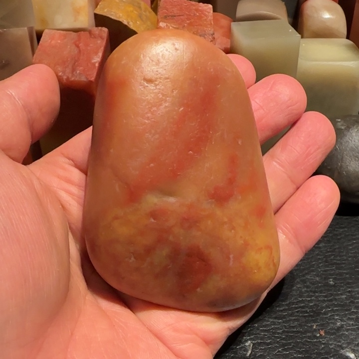 老挝石田黄原石，