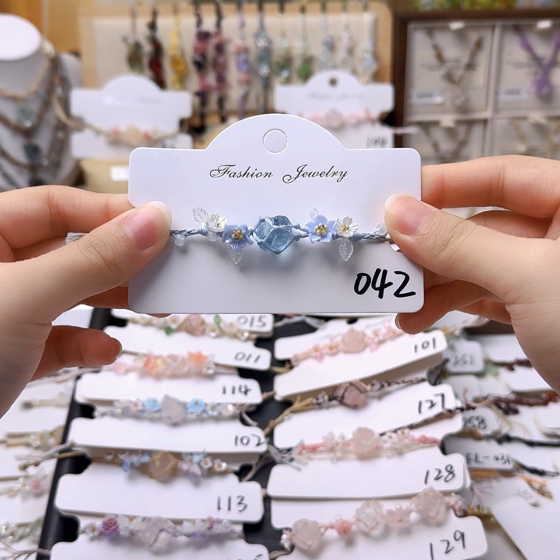 石英石纯铜锡合金纯铜42手链