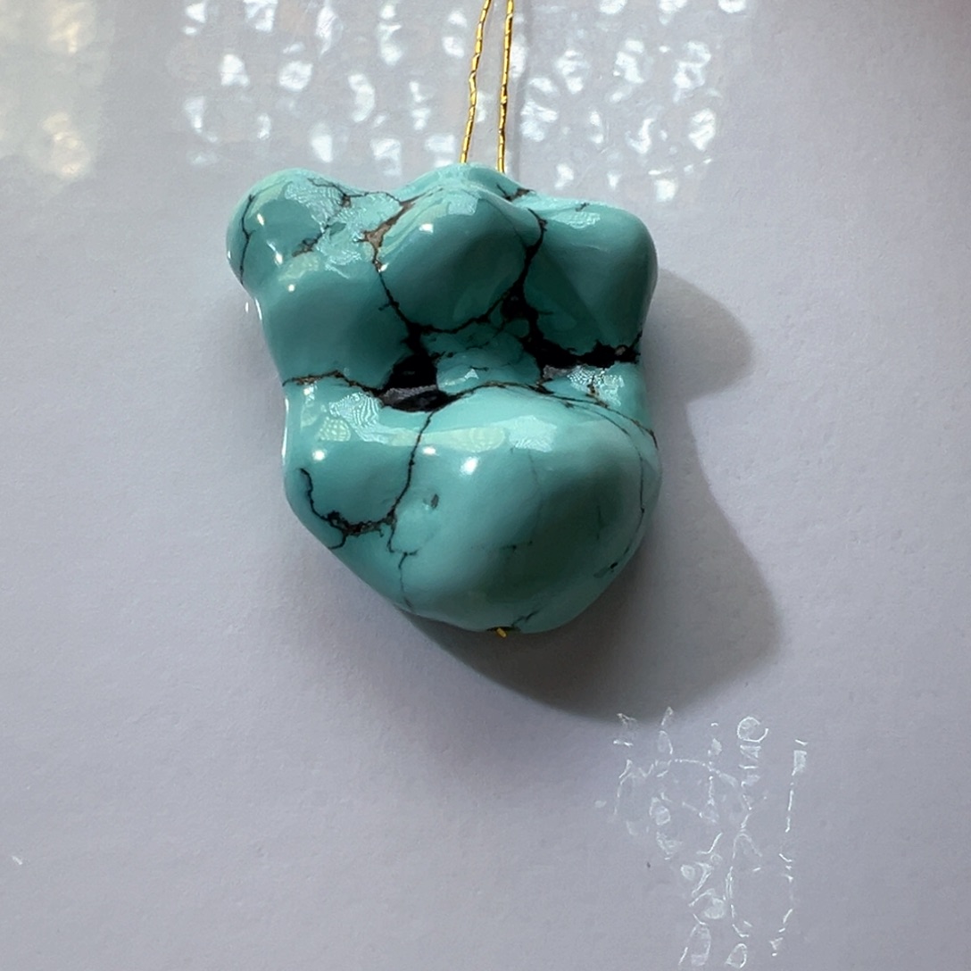 绿松石未镶嵌挂件