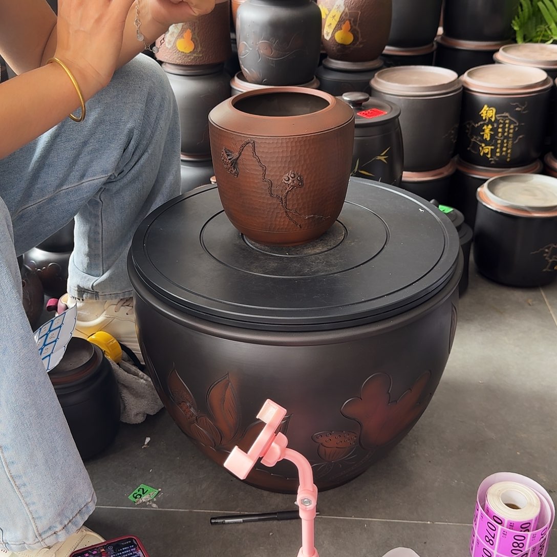 方肩锤纹05、莲子小罐300克微瑕