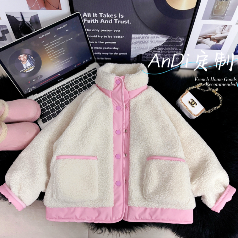 〖ANDI〗安迪双面穿秋冬款女童中大童时尚加厚外套5180