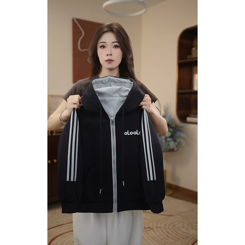 女童秋季双面穿外套2025秋季新款女孩中大童双面穿休闲外套Q63033