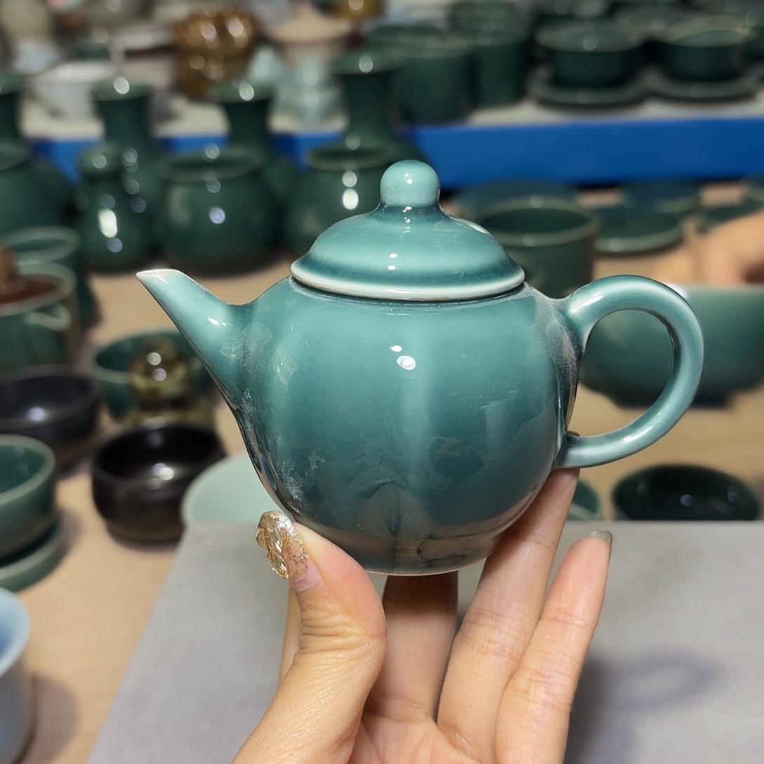 龙泉云间青瓷小米茶器