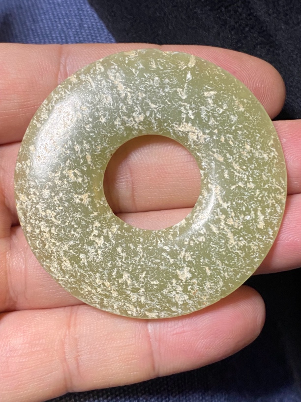 河磨奇石圆璧型件