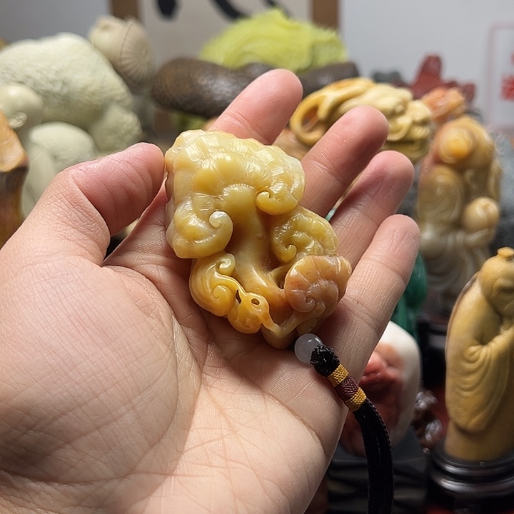 寿山石寿山石手把件