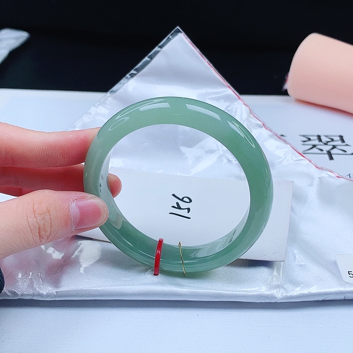 翡翠手镯未镶嵌缅甸天然a货手镯54