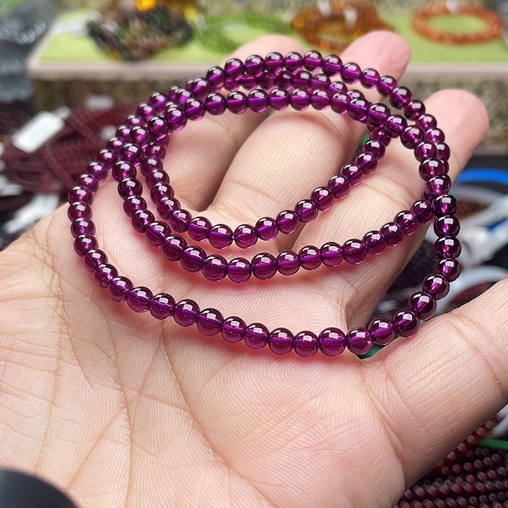 石榴石手串未镶嵌4.6