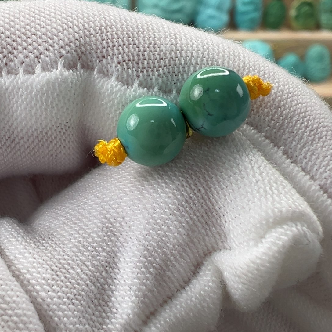 未镶嵌绿松石圆珠6.3mm