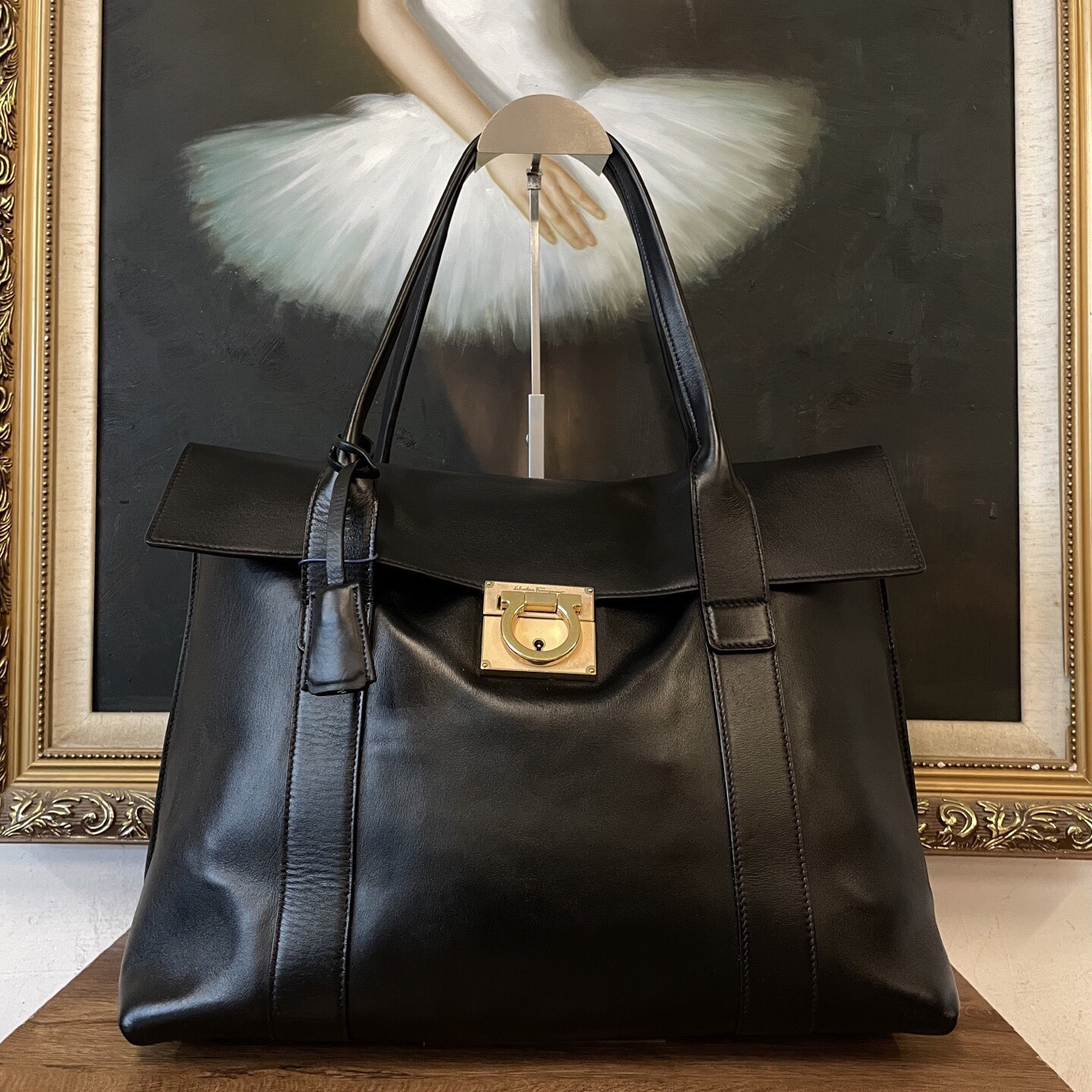 95新 FERRAGAMO/菲拉格慕 菲拉格慕手提包/004962/尺寸36*28
