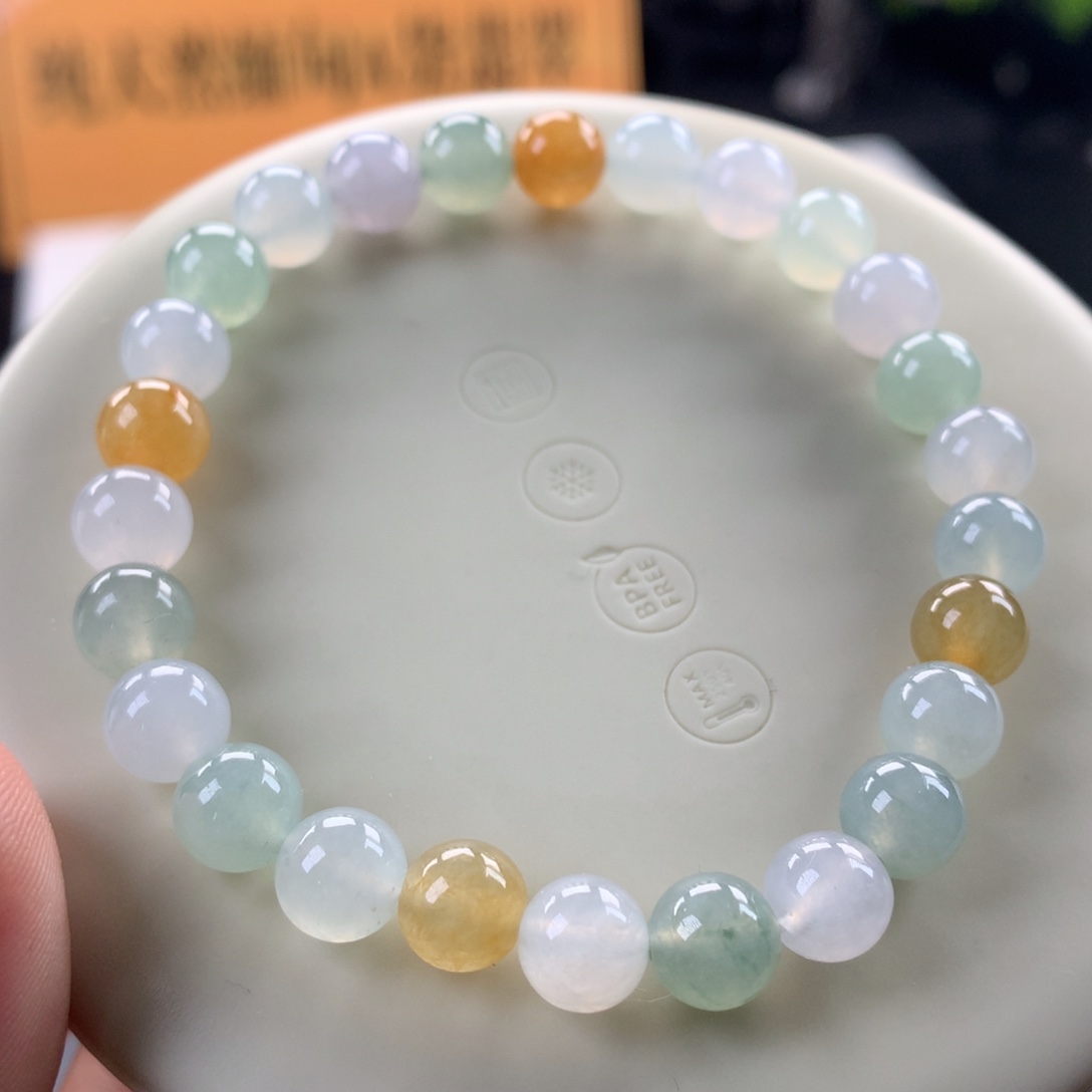 翡翠未镶嵌手链卡7.5