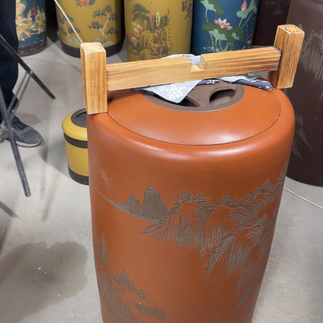 宜兴原矿紫砂茶叶罐