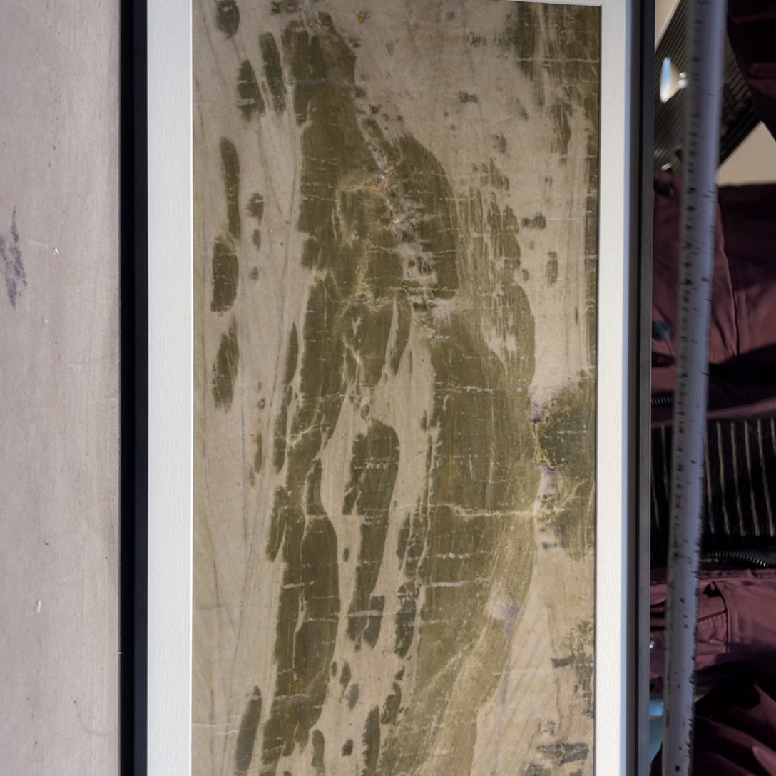 彩石52/27 三峡清江画面石 烟雨江南