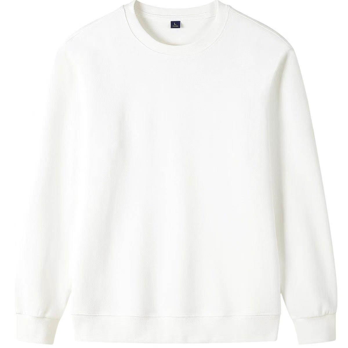 圆领套头款长袖红色纯棉加厚卫衣打底衫加绒秋冬情侣