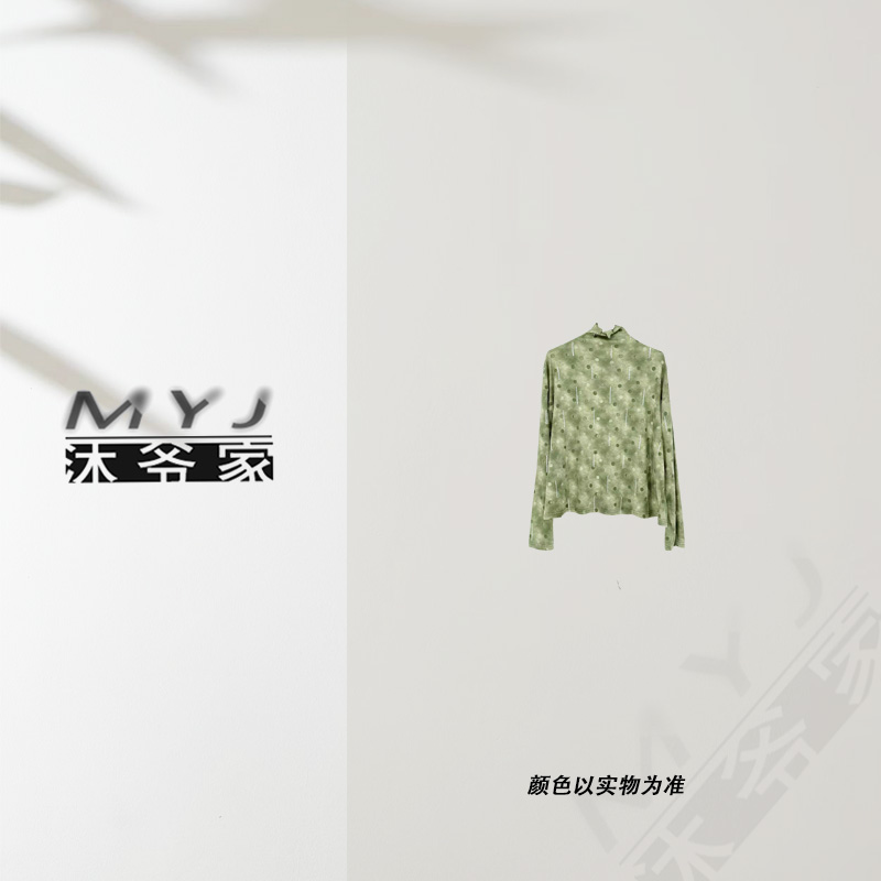 沐爷家——33734休闲长袖打底百搭原创点点亮片长袖原创小众款上衣