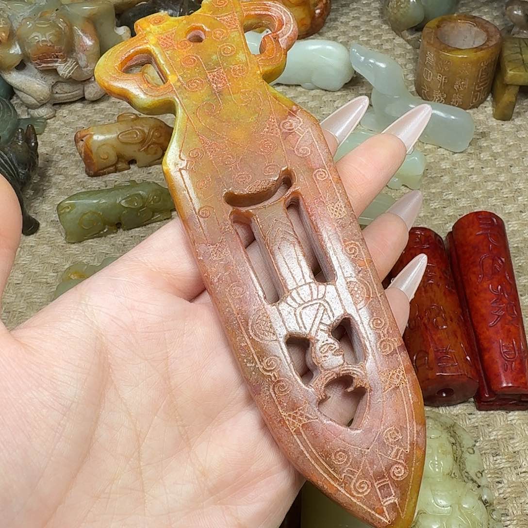 白玉菩提吊坠挂件