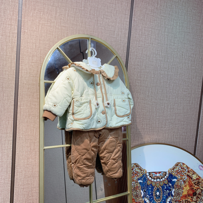 R3198   宝宝上衣裤子厚棉套装