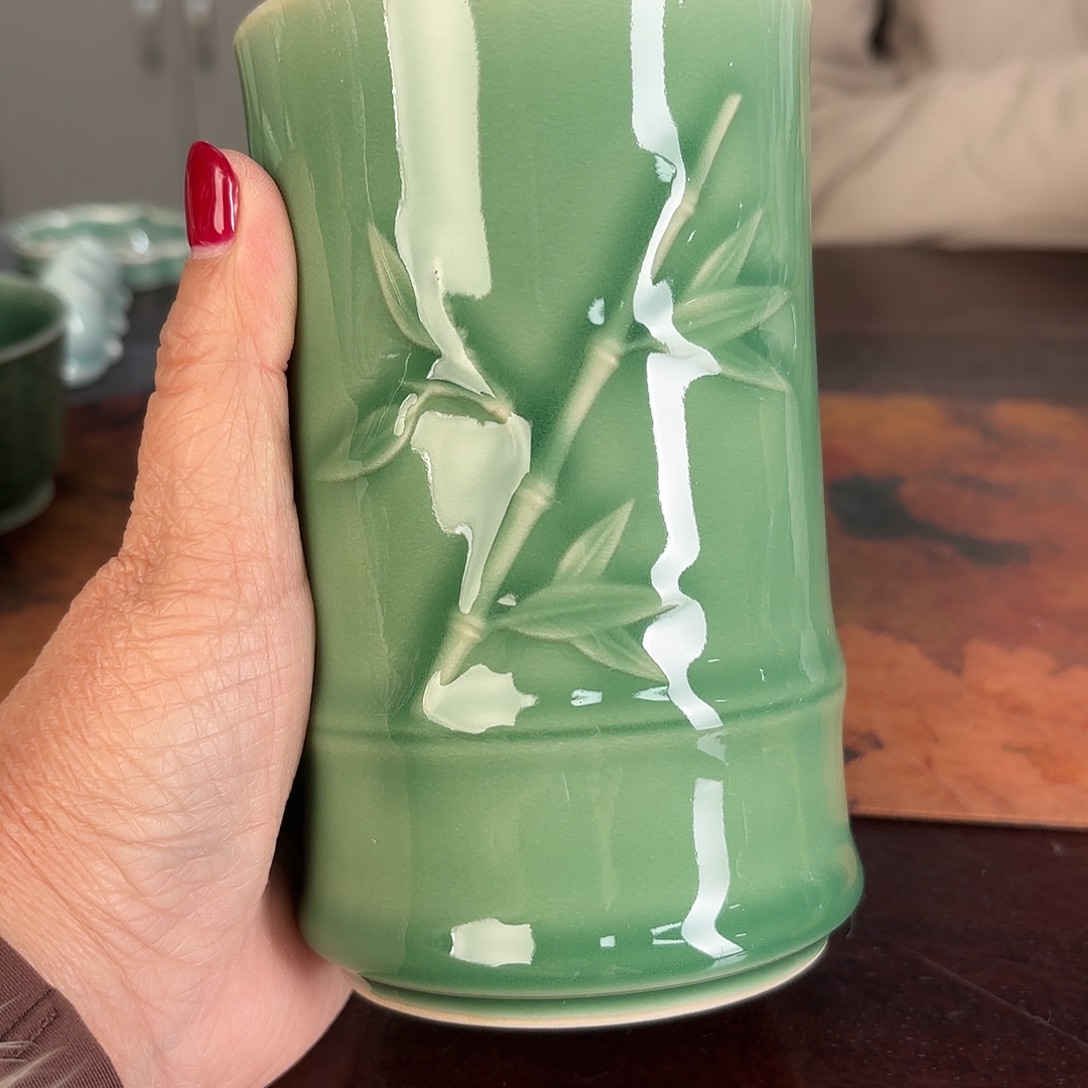 龙泉云间青瓷小米茶器