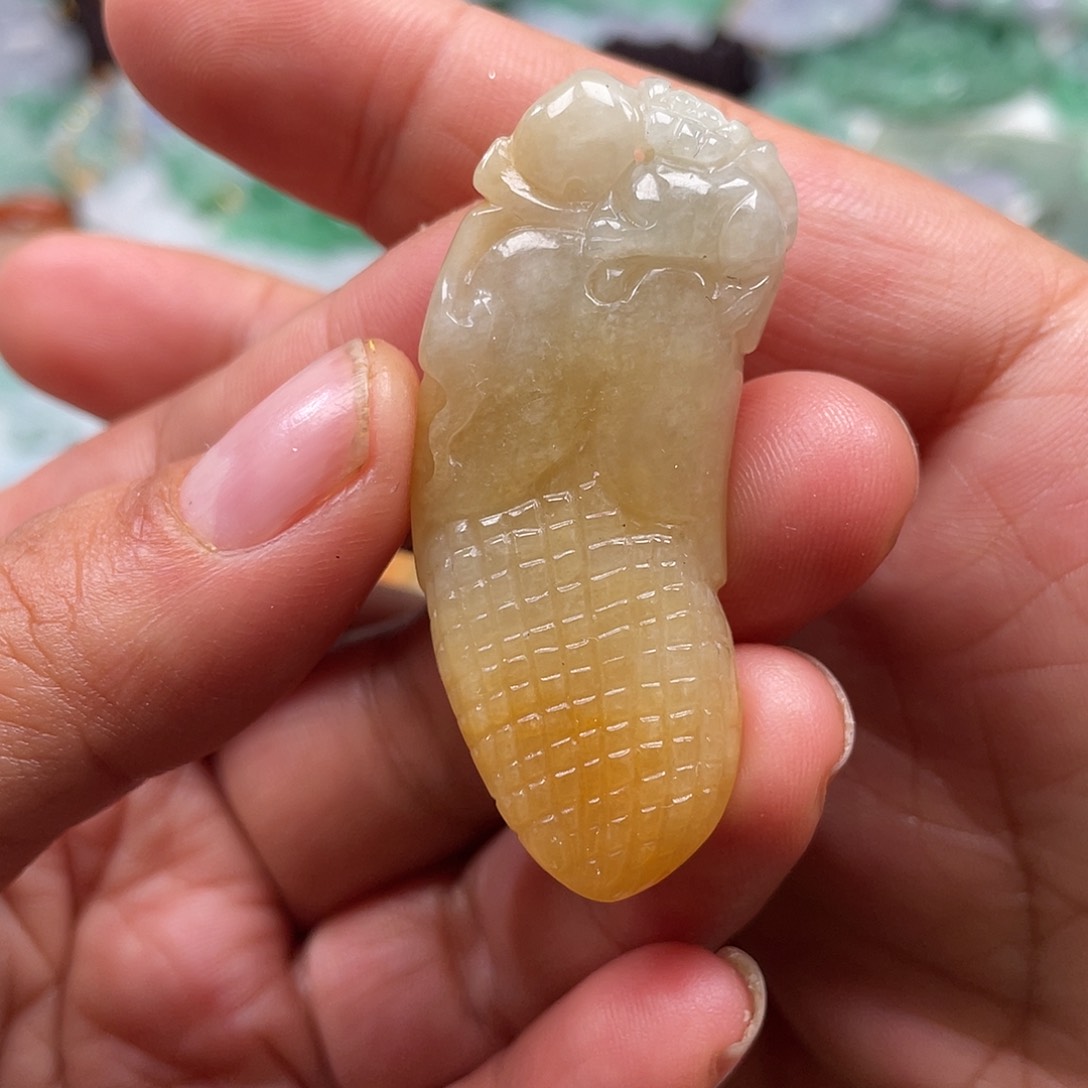 颈饰未镶嵌翡翠翡玉缘翡翠