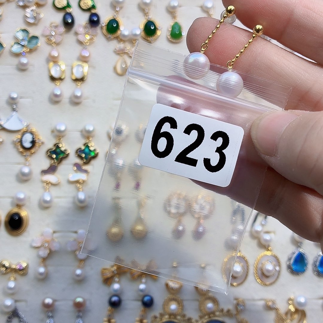 耳饰合金淡水珍珠