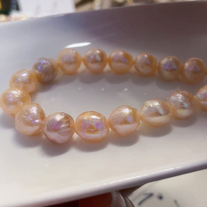 淡水珍珠手链银S925镶嵌