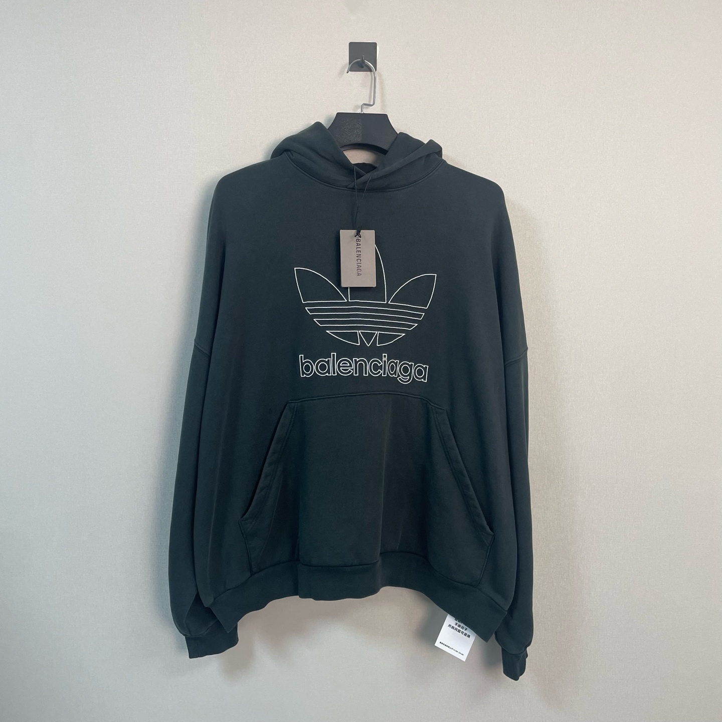 未使用 Balenciaga/巴黎世家 联名三叶草帽衫/2码/全新带吊/10800