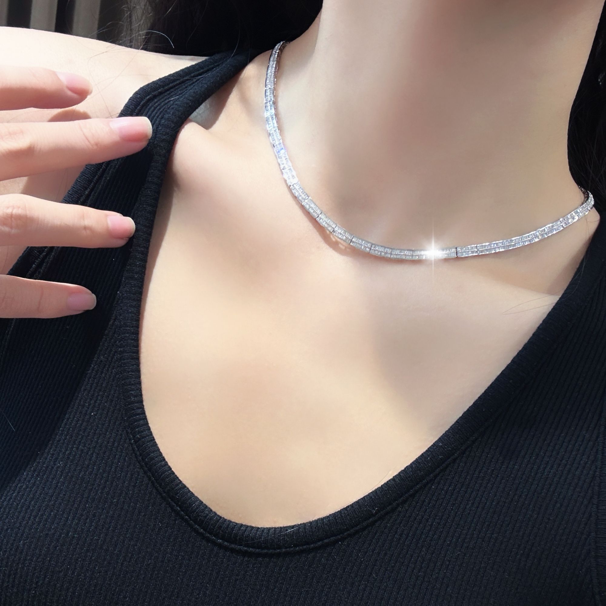 【玥霓高定】 0526 重金  P梯方蹦迪双项圈 ZSXL