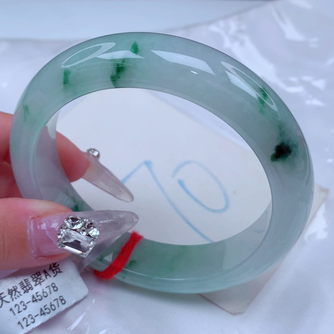 翡翠手镯未镶嵌天然缅甸翡翠A货手镯