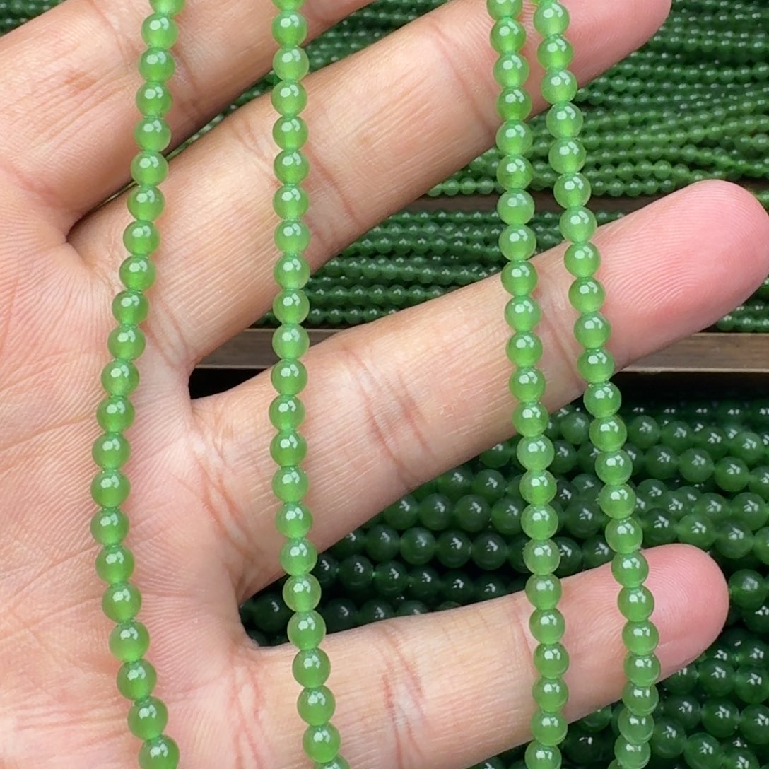 和田玉未镶嵌颈饰碧玉苹果绿卡4