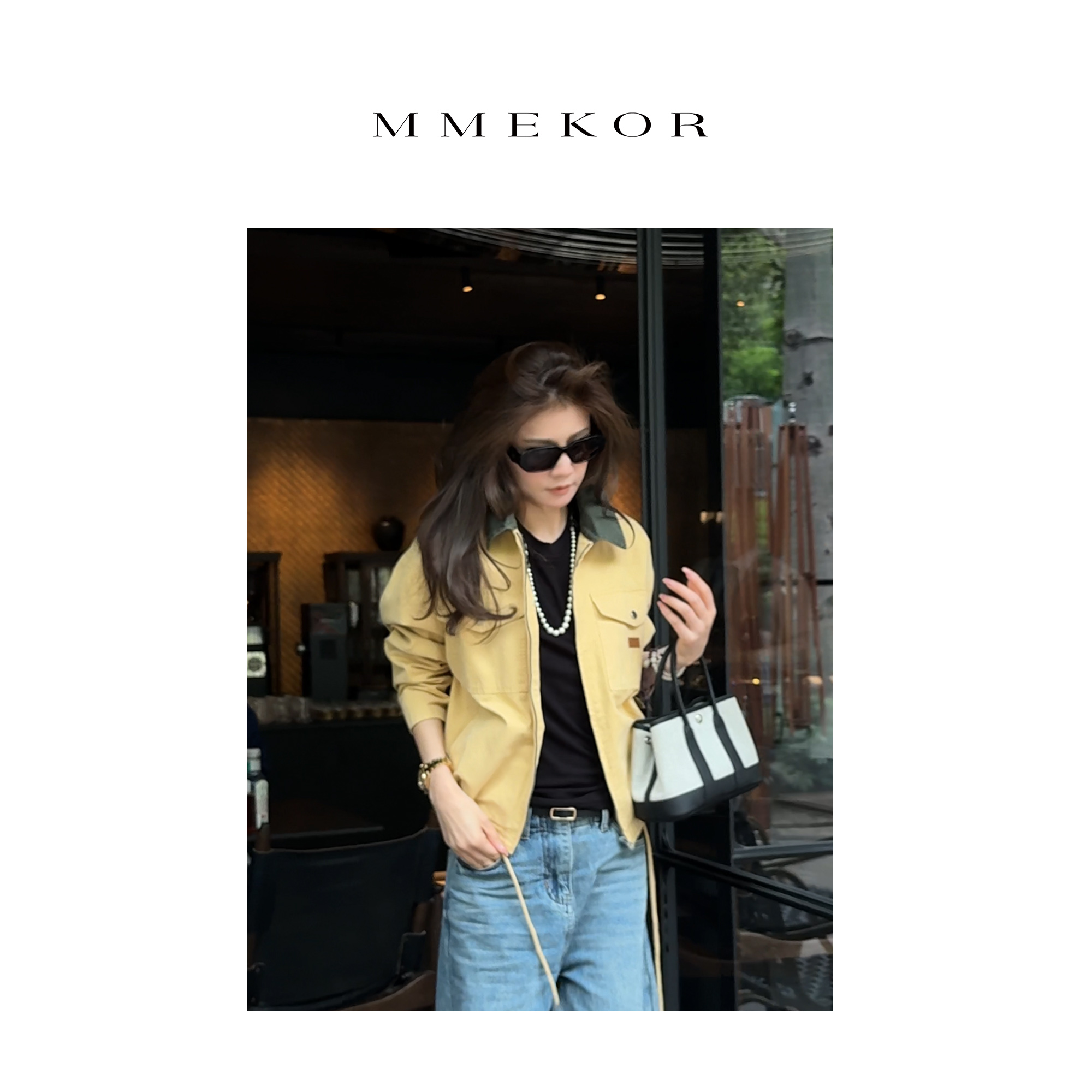 MMEKOR“黄油面包”外套 2025新款活力常青藤百搭休闲上衣  89069