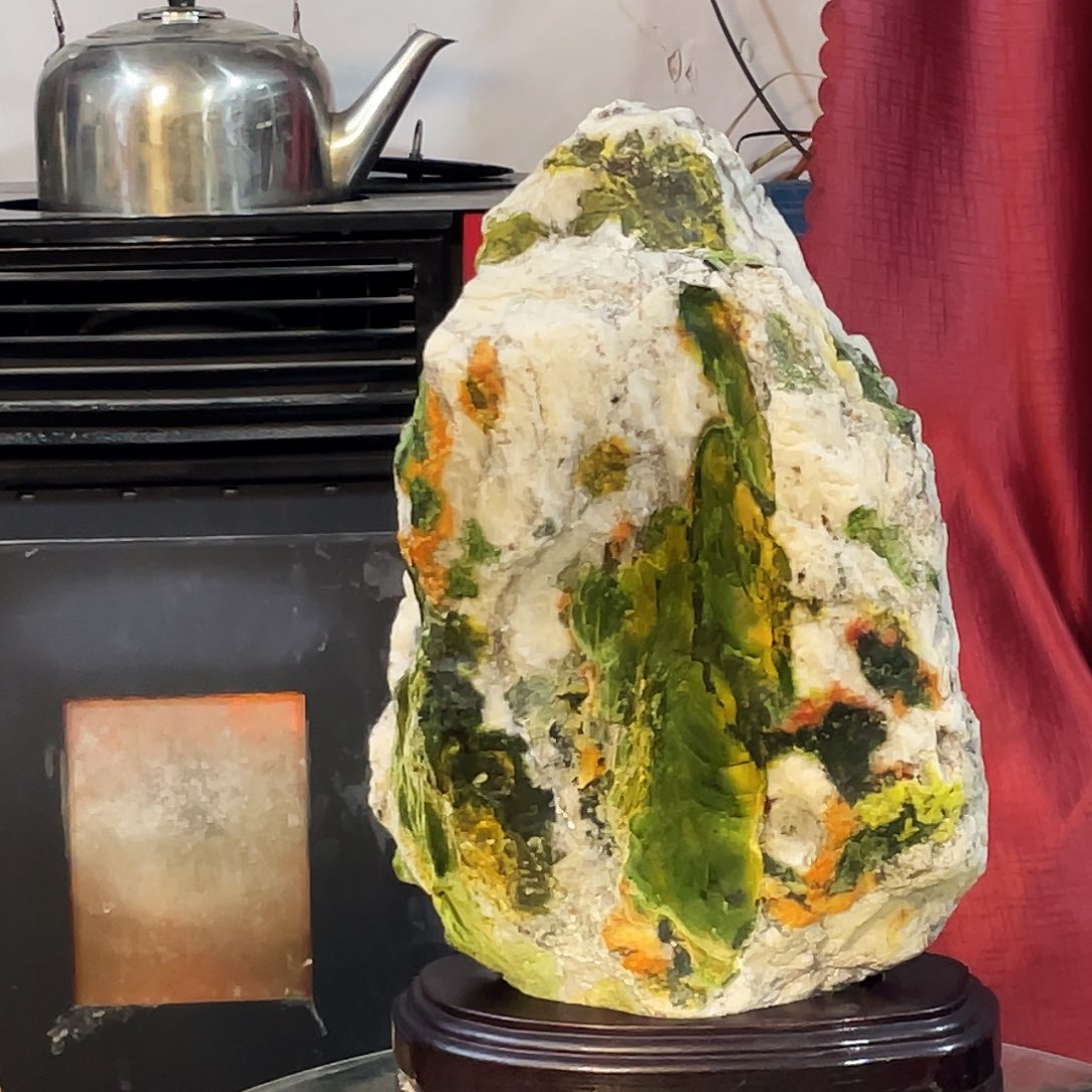 石材清海水冲七彩石玉