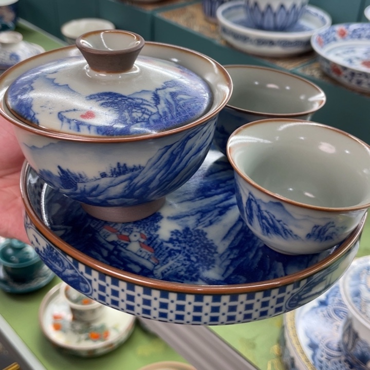 景德镇陶瓷茶具盖碗
